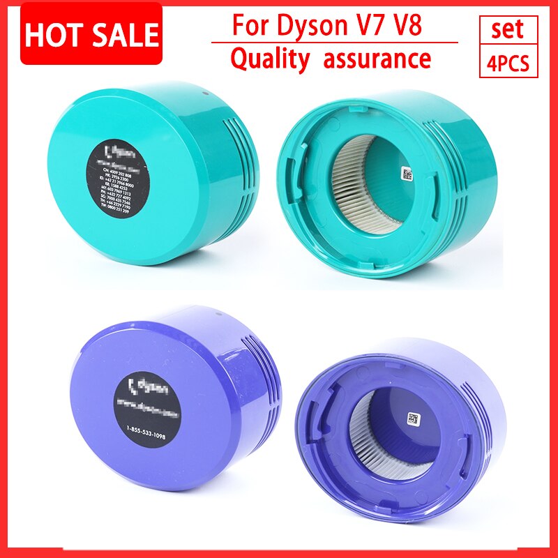 For Dyson V8 V7 HEPA Filter Spare Parts Robot Vacuum Front and Back Washable Filter Replacement Cleaning Appliance Accessories