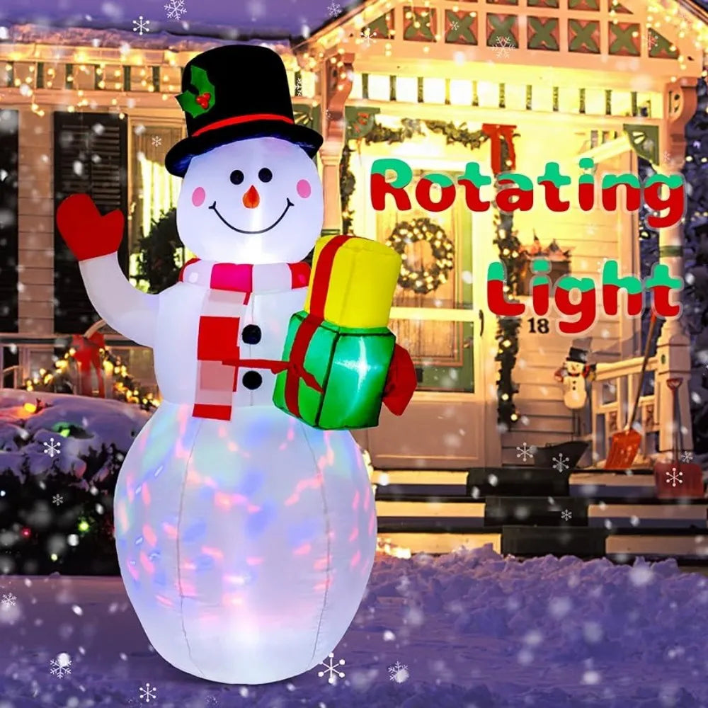 Christmas Inflatable Snowman with Built in LED Lights