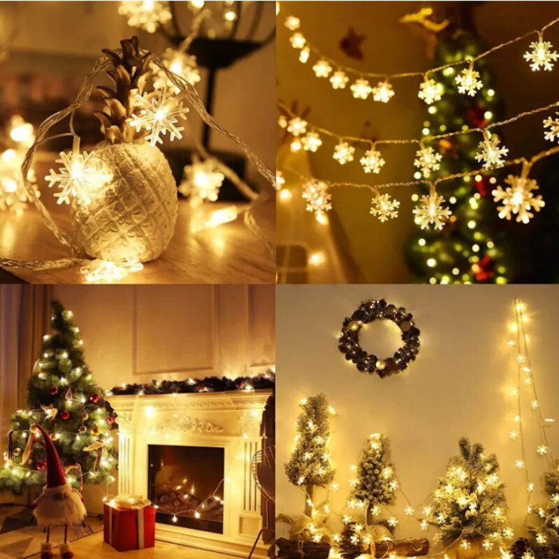 Snowflake LED Lights Christmas