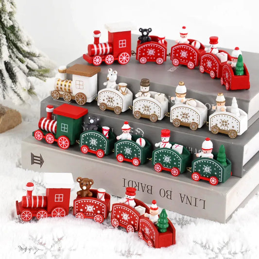 Christmas Wooden Train Ornament