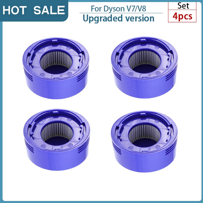 For Dyson V8 V7 HEPA Filter Spare Parts Robot Vacuum Front and Back Washable Filter Replacement Cleaning Appliance Accessories