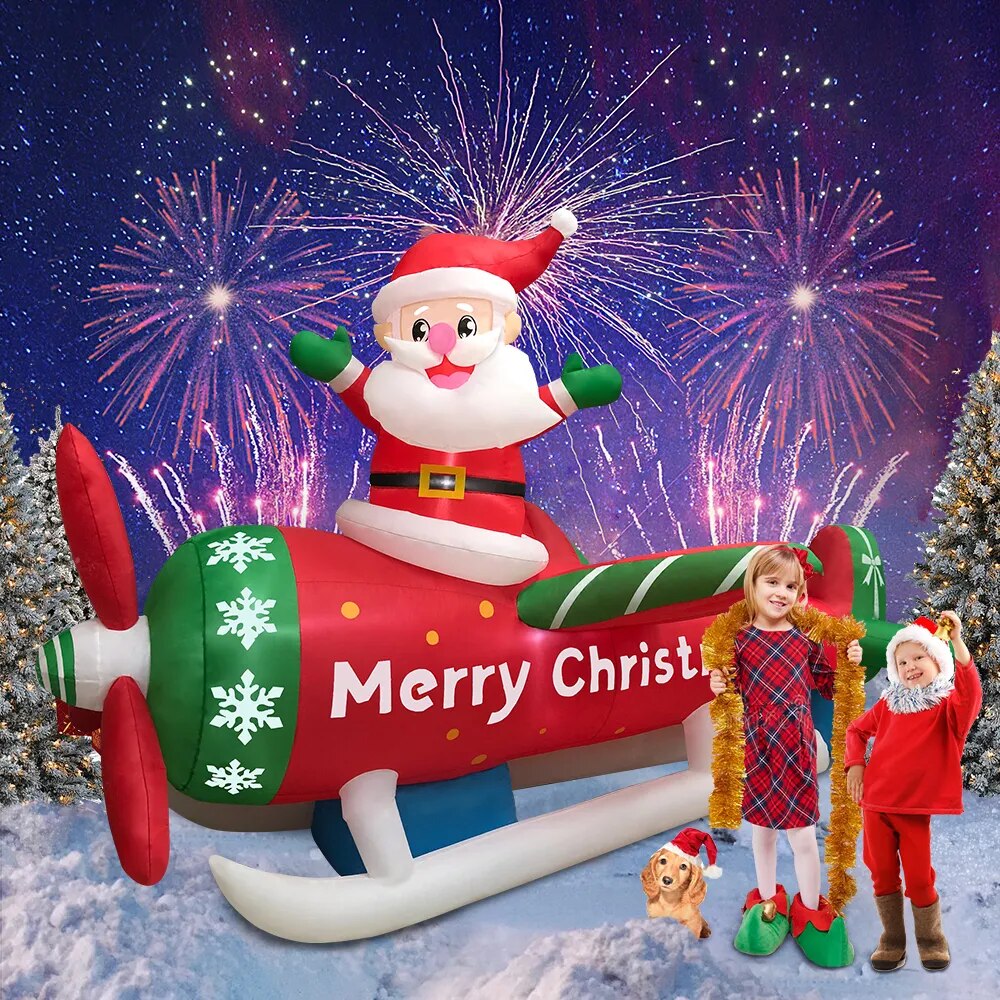 Snowman Santa Claus Merry Christmas Tree Arch Home Outdoor