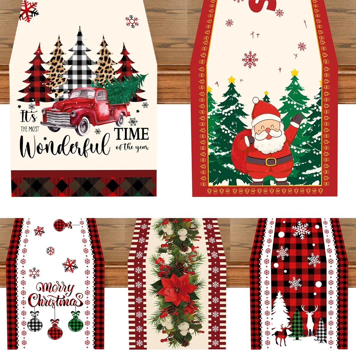 Christmas Table Runner Merry Christmas