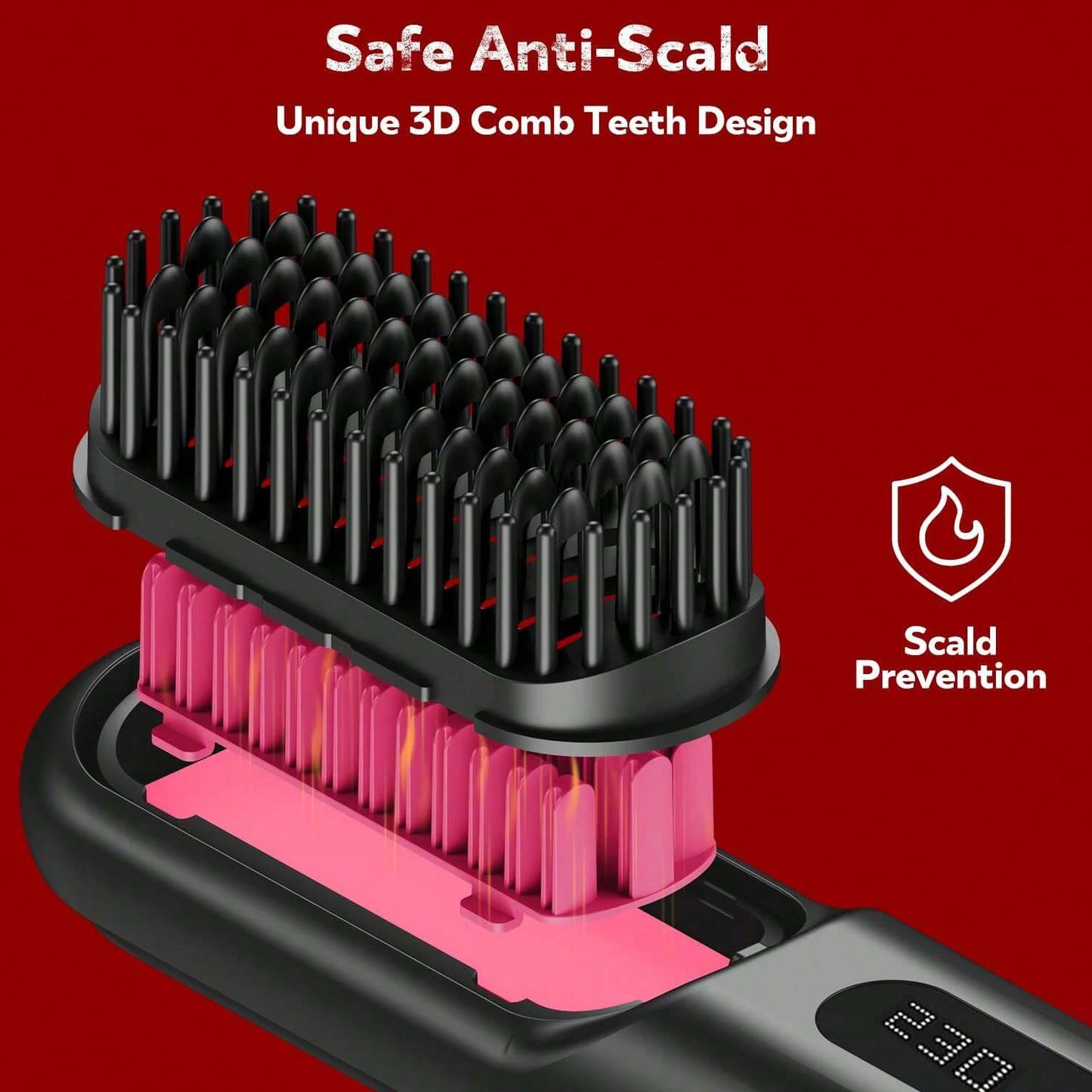 Cordless Hair Straightener Brush - 🚨 58% OFF LAST DAY (ALMOST SOLD OUT)