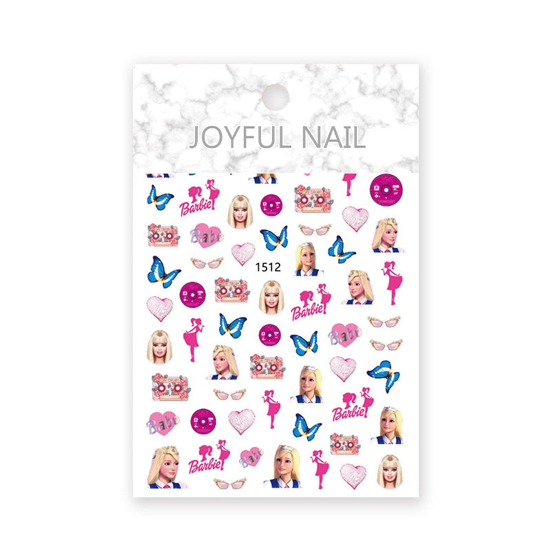 Diy Barbie Nail Stickers