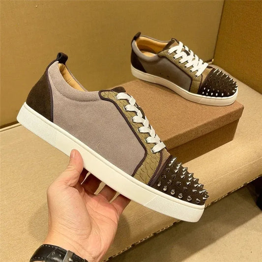 Rivets Leather Sneaker (Last Day 78% OFF + Free Express Shipping 🔥）