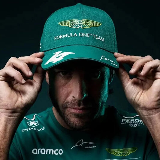 2023 New Aston Martin F1 Alonso Hats Formula One Accessories Green Hats for Men and Women Couples Fans Supporters
