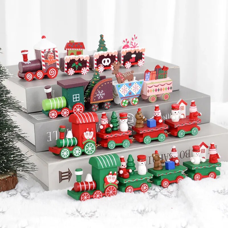 Christmas Wooden Train Ornament