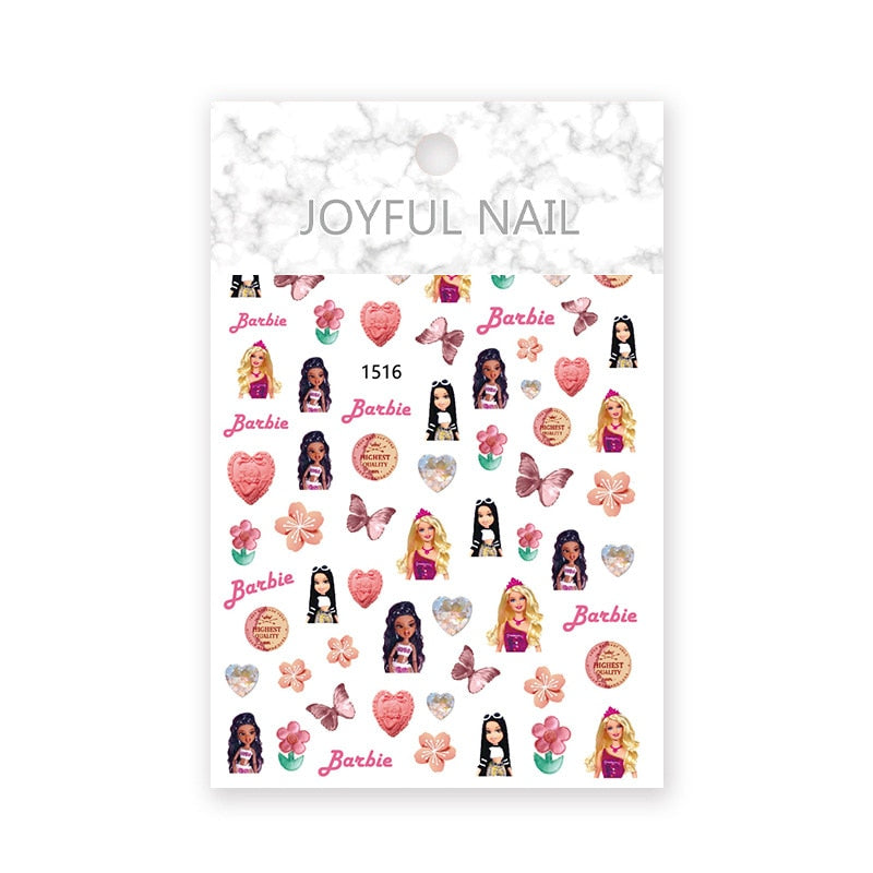 Diy Barbie Nail Stickers