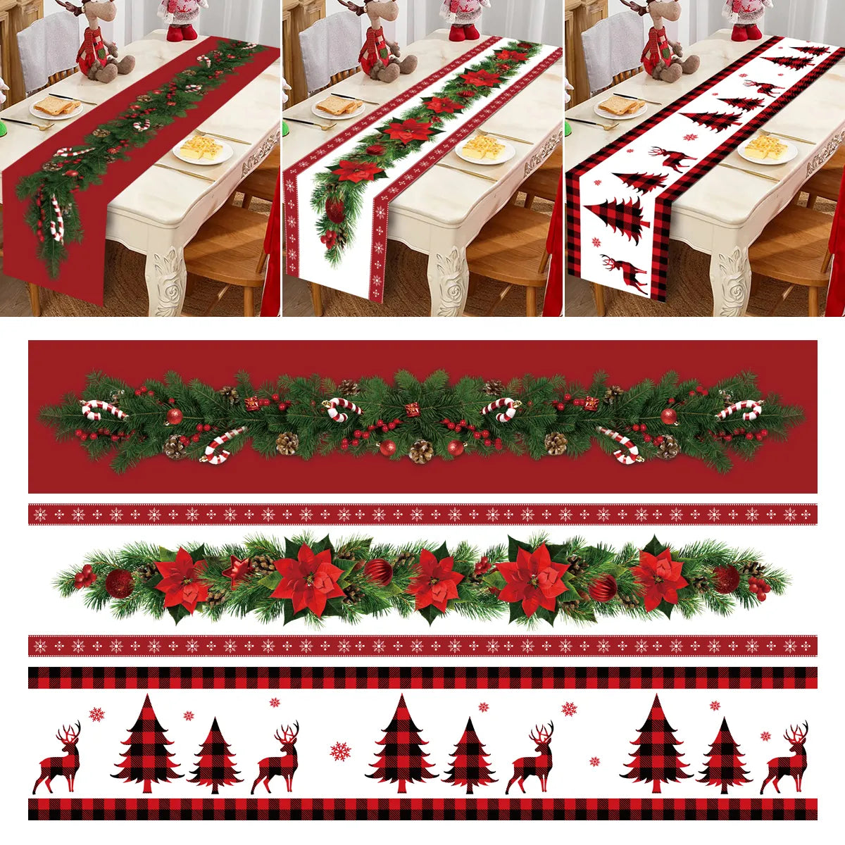 Christmas Table Runner Merry Christmas