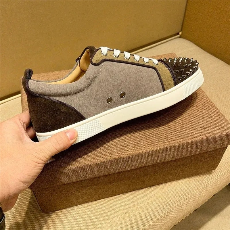 Rivets Leather Sneaker (Last Day 78% OFF + Free Express Shipping 🔥）