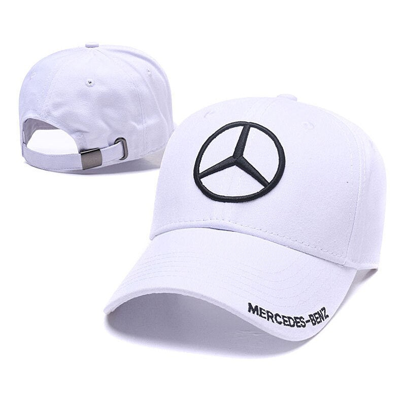 Adjustable Shade Outdoor Baseball Cap Solid Color Leisure Sun Protection Summer Adult Hat for Mercedes Benz Logo W204 W205 W212