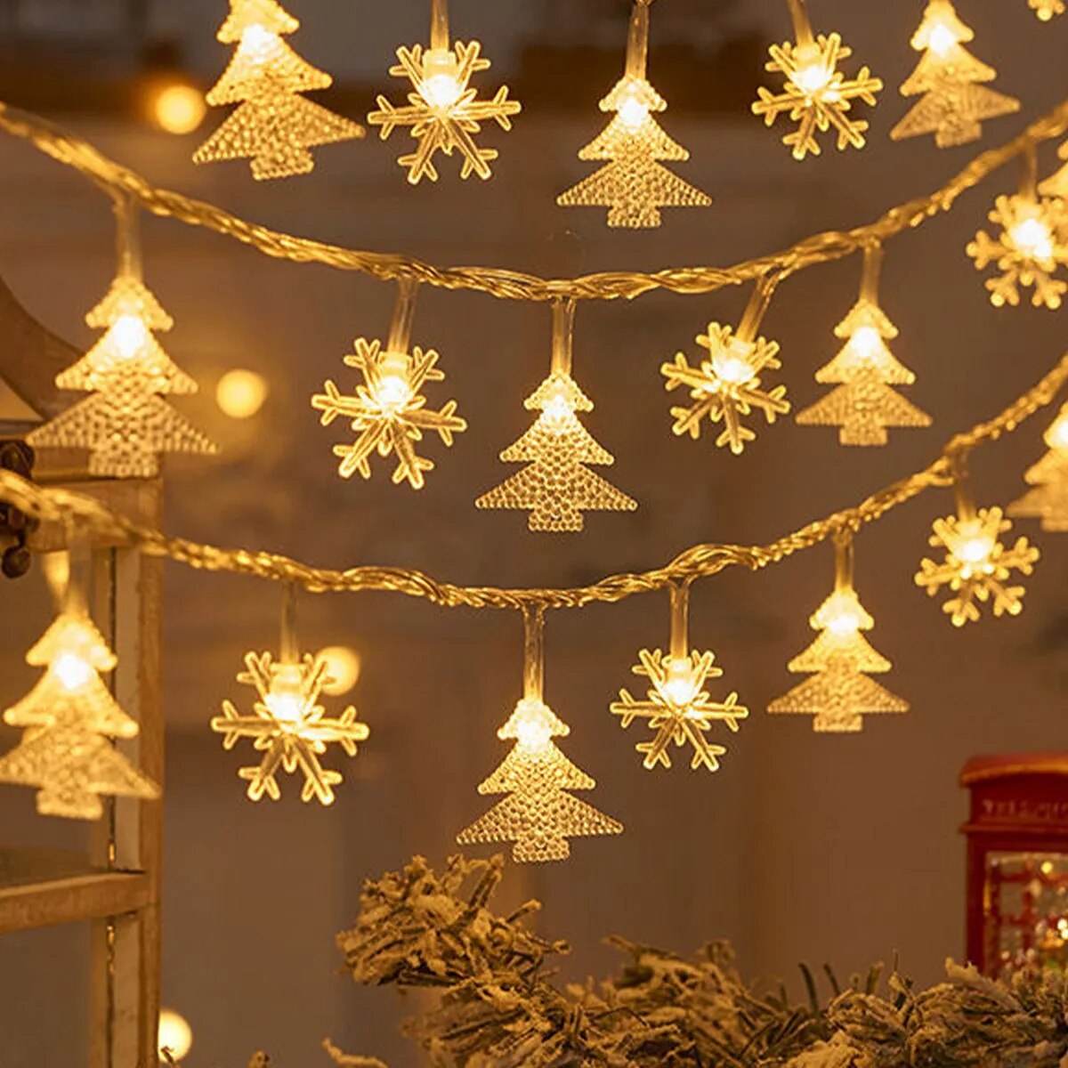 Snowflake LED String Light Fairy Lights