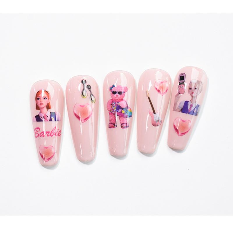 Diy Barbie Nail Stickers