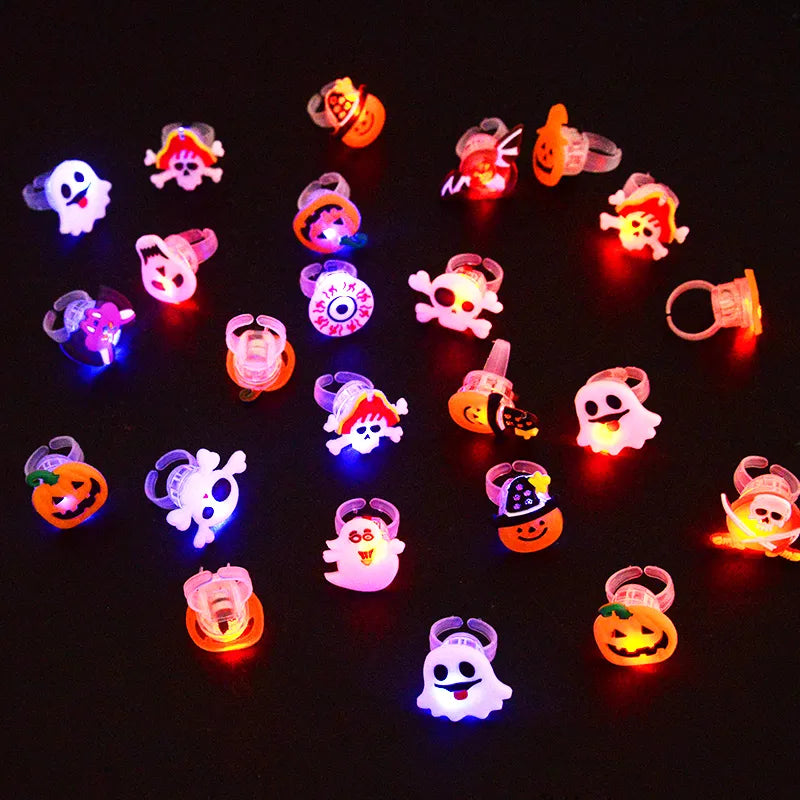 LED Light Halloween/Christmas Rings Glowing