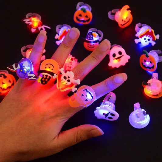 LED Light Halloween/Christmas Rings Glowing