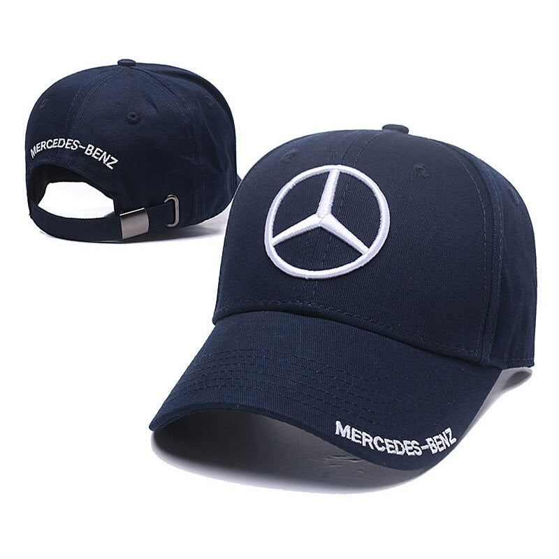 Adjustable Shade Outdoor Baseball Cap Solid Color Leisure Sun Protection Summer Adult Hat for Mercedes Benz Logo W204 W205 W212