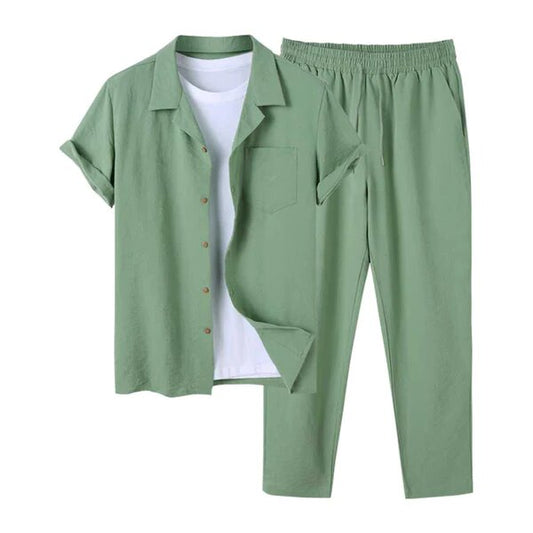 Solid Color Two Pieces Set