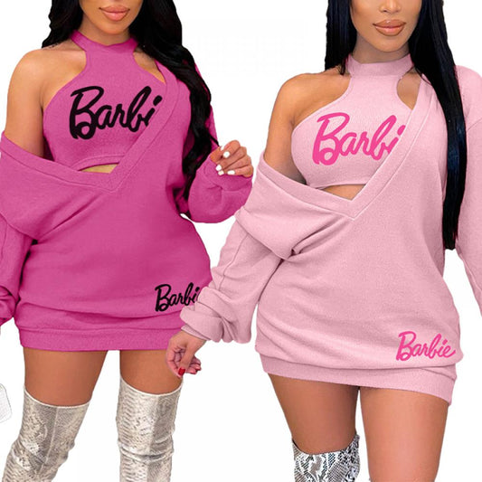 Barbie Girls Vest + Bra (2Pcs )