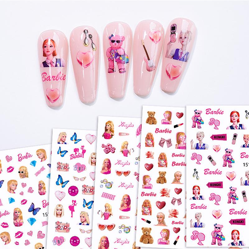 Diy Barbie Nail Stickers