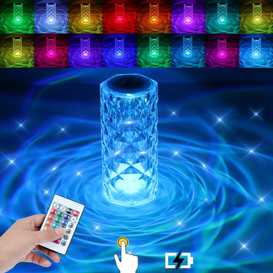 CRYSTALGLOW™ TOUCH SENSITIVE CRYSTAL LAMP